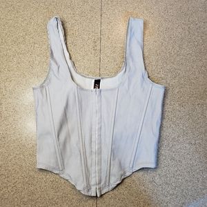Corset style tank top